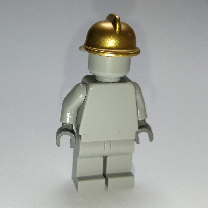 LEGO Statue, Light Bluish Gray, Fire Helmet (fig-007358)