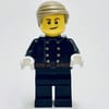 Fireman, Jacket with 8 Buttons and Belt, Dark Tan Hair