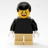 Boy, Plain Black Torso, Short Tan Legs
