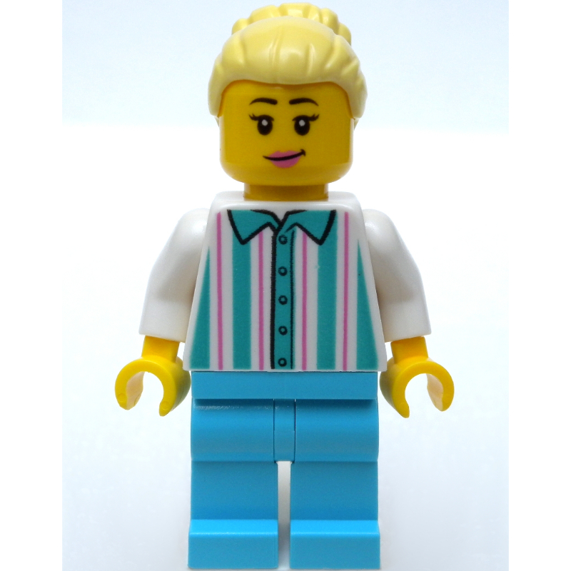 LEGO Fairground Worker, Woman, Bright Light Yellow Hair (fig-007414)