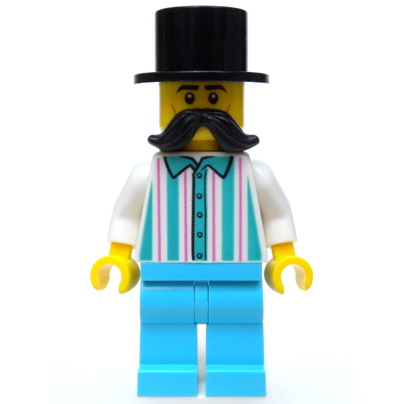 LEGO Fairground Worker, Man, Moustache, Top Hat (fig-007415)