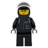 Race Driver, Black Torso, Black Legs, Black Helmet