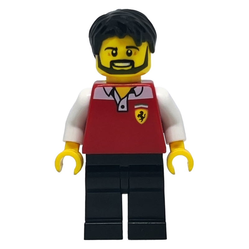 LEGO Engineer, Ferrari, Male, Black Legs (fig-007524)