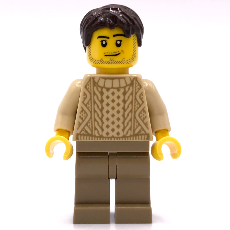 LEGO Tan Torso Sweater, Dark Tan Legs (fig-007526)