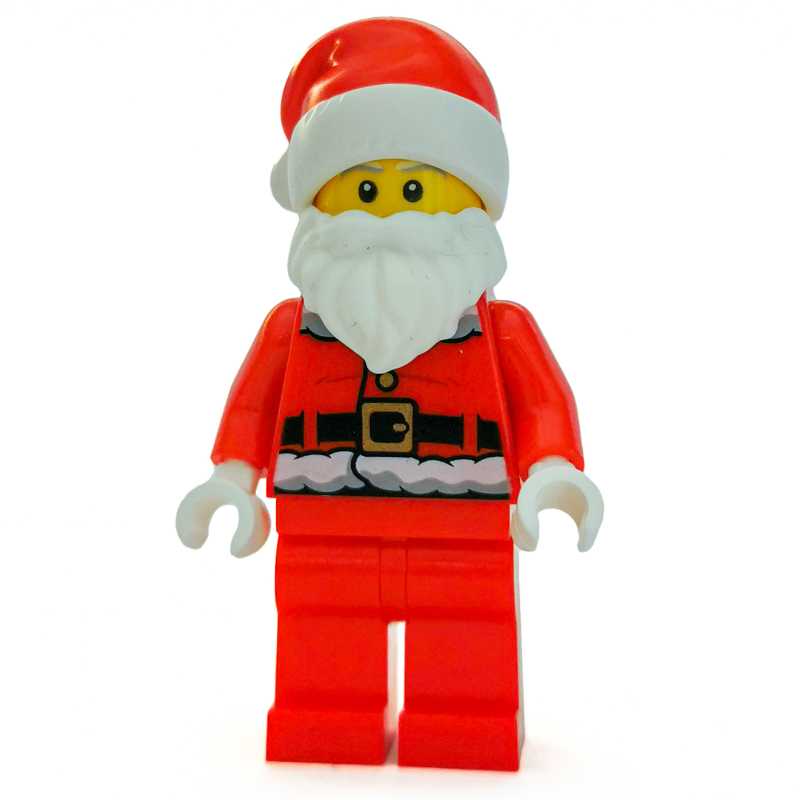 LEGO Santa, Coat and Belt, Plain Red Legs, Santa Hat (3626c Head) (fig-007566)