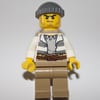 Criminal, Open Prison Shirt, Dark Tan Legs, Dark Bluish Gray Hat, Backpack