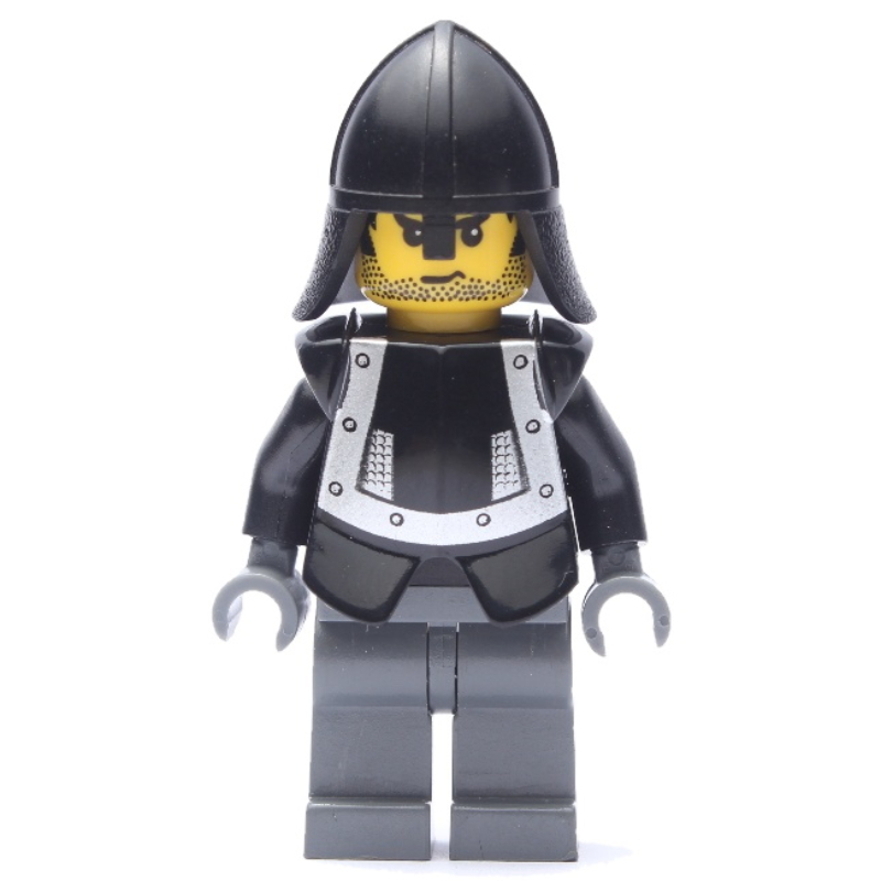 LEGO Knight (Knights Kingdom I) - Dark Bluish Gray Legs, Armor (fig-007629)