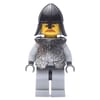 Knight (Knights Kingdom I) - Light Bluish Gray Legs, Armor, Brown Moustache