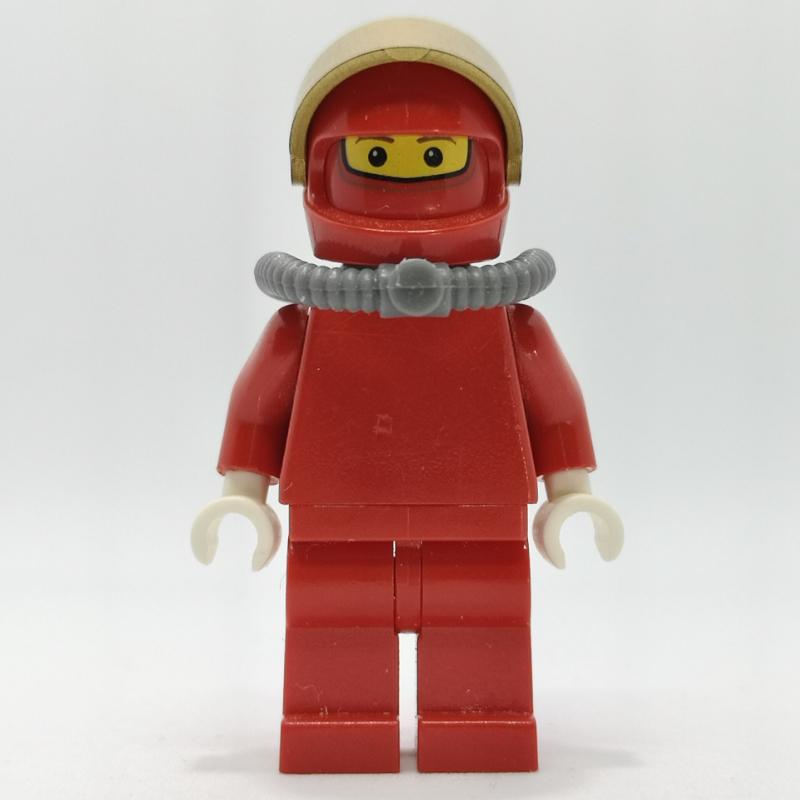 LEGO Pit Crew, Red Torso, Red Legs, Ferrari,  Scuba Tank (fig-007639)