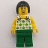 White Torso, Green Legs, Black Hair