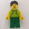 Lime Torso, Green Legs, Black Hair