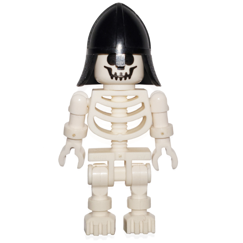 LEGO Skeleton, Standard Face, Helmet with Neck-Protector (fig-007672)