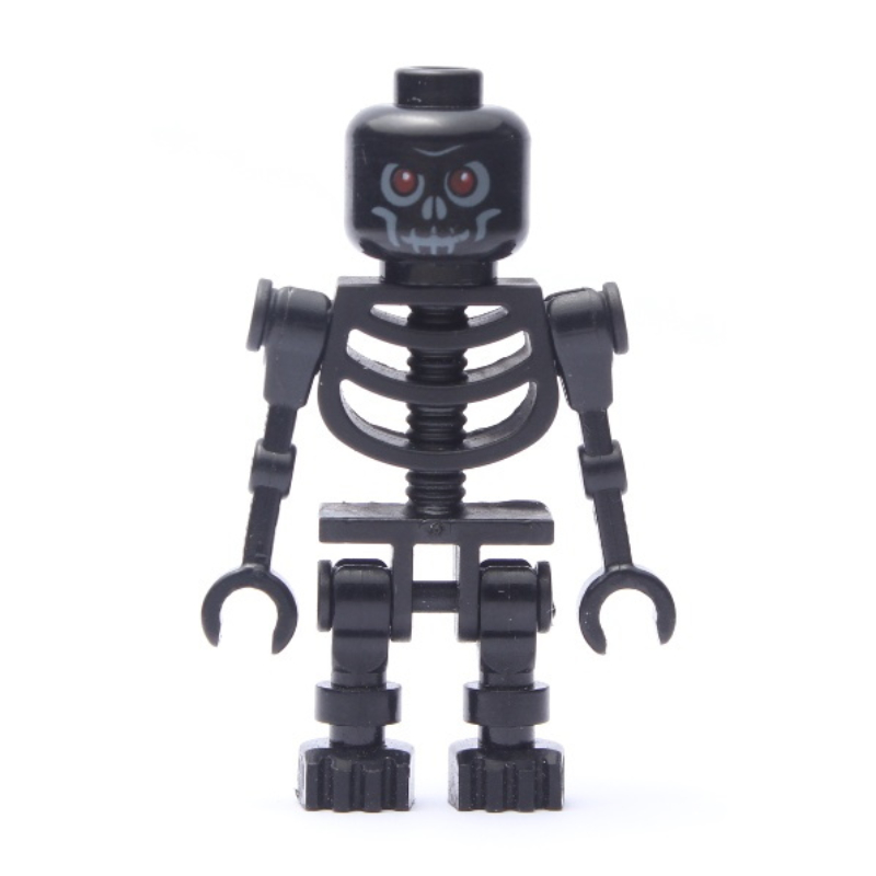 LEGO Skeleton, Red Eyes, Black (fig-007737)