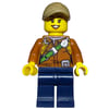 Explorer, Woman, Shirt with Straps and Radio, Dark Tan Cap
