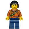 Explorer, Woman, Shirt with Straps and Radio, Black Hair