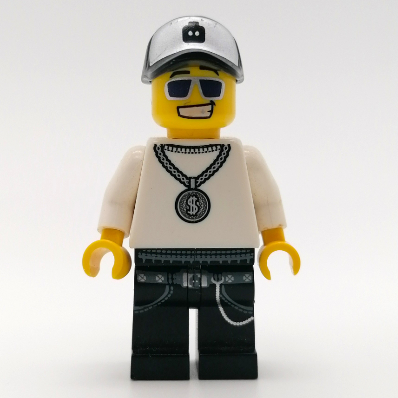 LEGO Rock Band - White Torso, Black Legs, Black Cap (fig-007824)