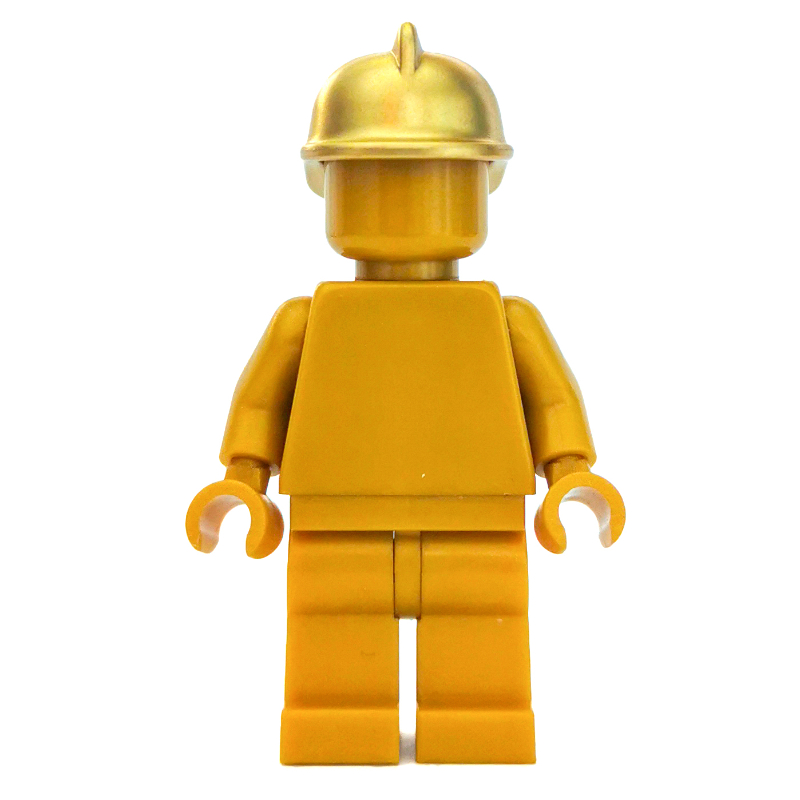 LEGO Statue, Pearl Gold, Fire Helmet (fig-007917)