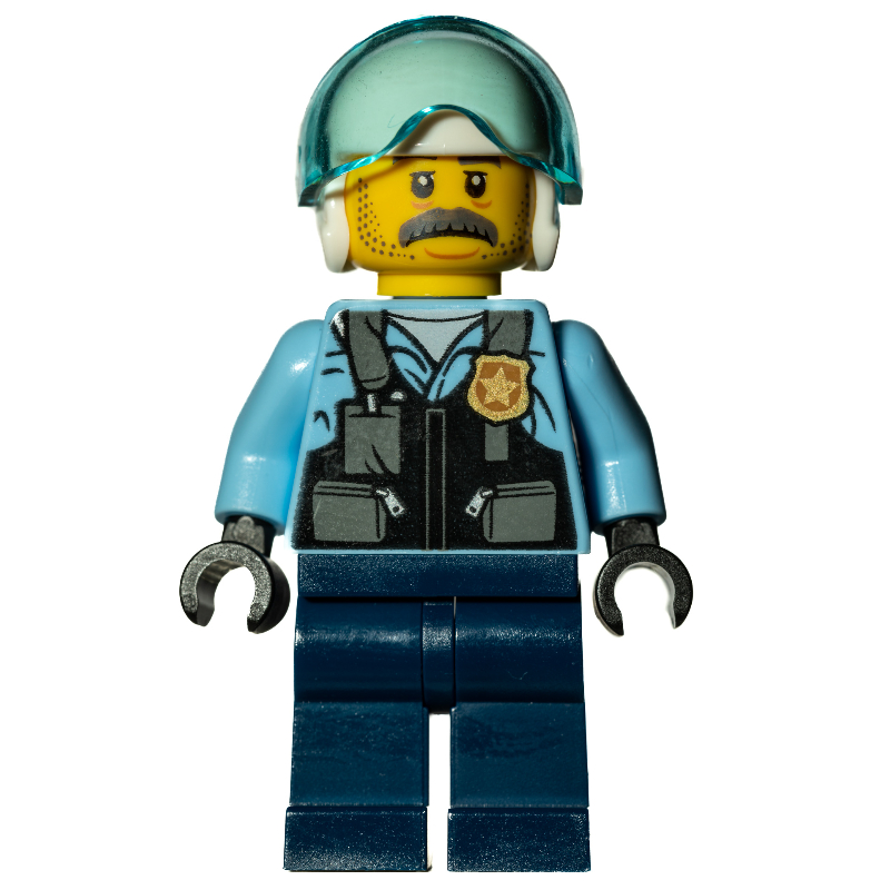 LEGO Sam Grizzled, Helmet and Visor (fig-007950)