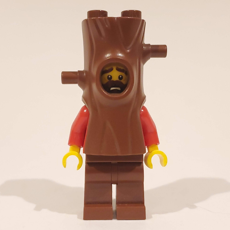 LEGO Criminal, Red Jacket over Prison Shirt, Tree Disguise (fig-007967)