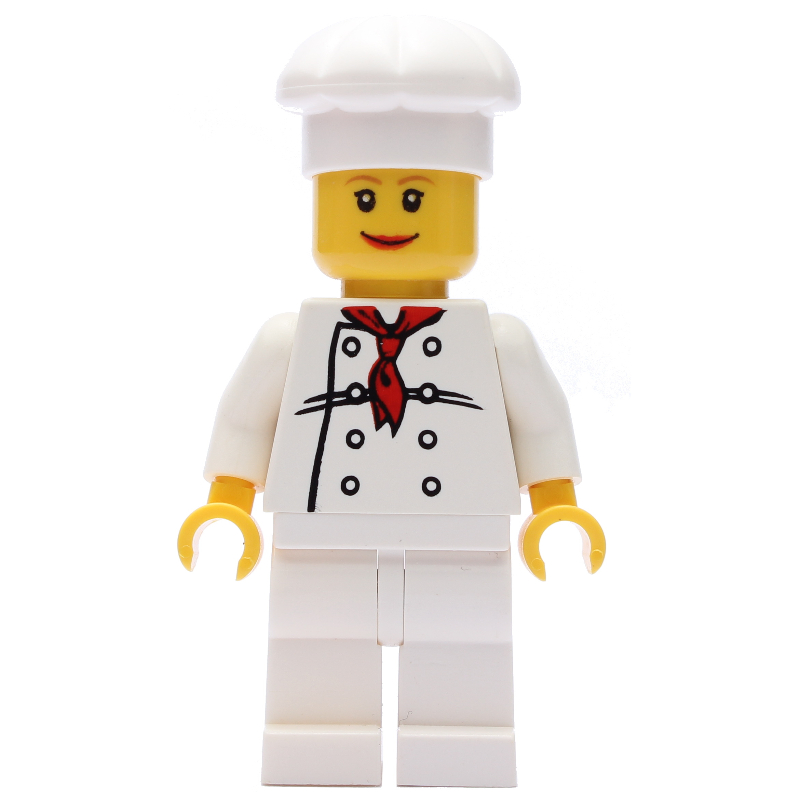 LEGO Chef, Woman, Red Neckerchief (fig-008134)
