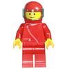 Man, Red Jacket with Zipper, Red Helmet with Visor (3626b Head)