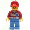 Paramedic, Woman, Red Jacket with Star of Life, Red Cap with Hair