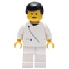 Man, White Jacket with Zipper, White Legs, Black Hair