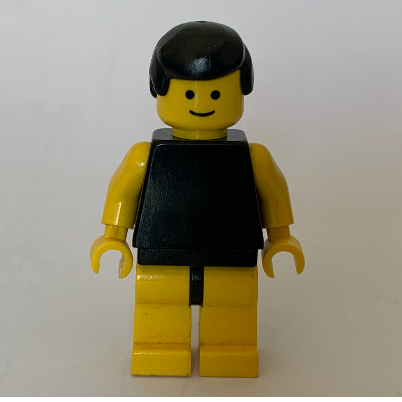LEGO Man, Plain Black Swimsuit, Black Hair (fig-008206)