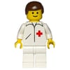 Doctor, White Jacket with Red Cross, White Legs, Brown Hair