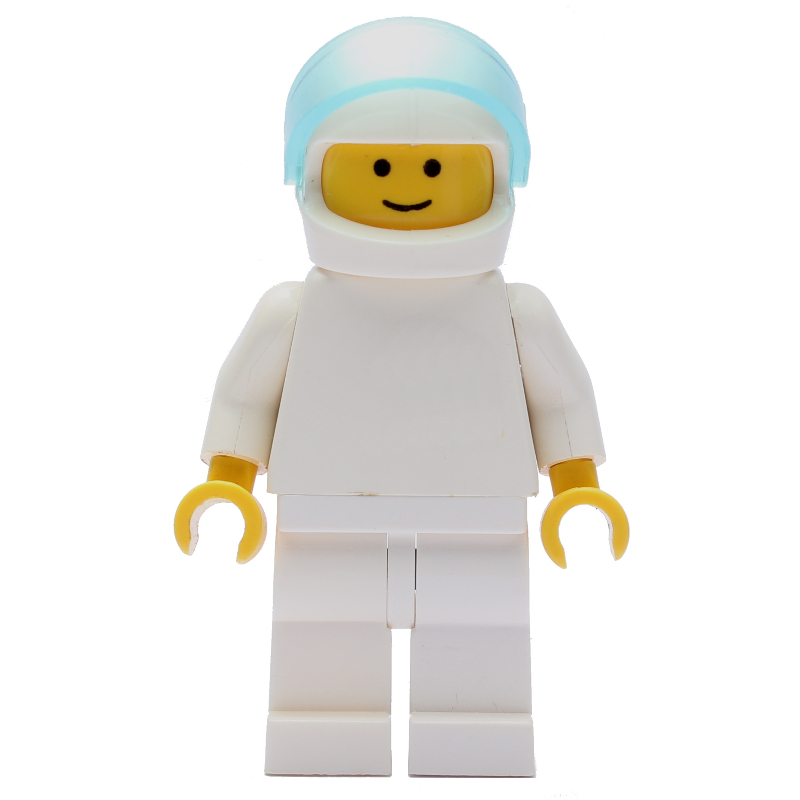 LEGO Man, Plain White, Helmet and Visor (fig-008299)