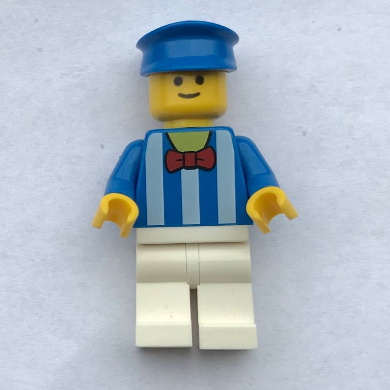 LEGO Blue Torso, White Legs, Blue Hat (fig-008370)
