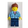 Medium Blue Torso, Dark Blue Legs, Reddish Brown Hair