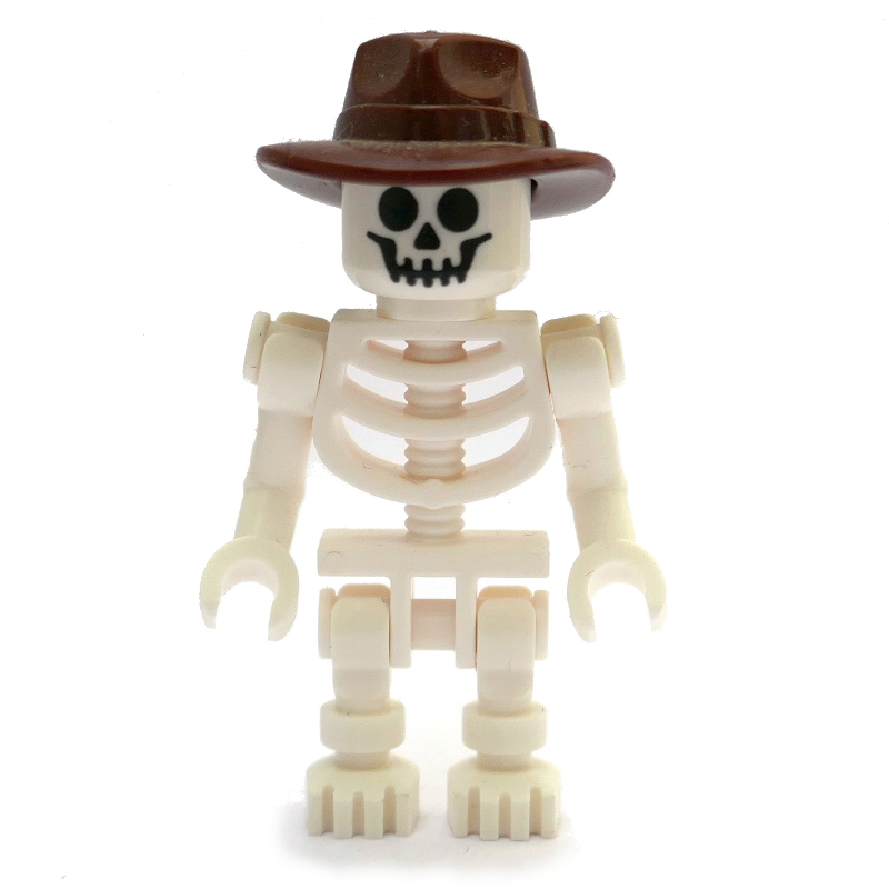 LEGO Skeleton, Standard Face, Fedora (fig-008407)