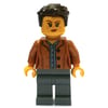 Medium Nougat Torso, Dark Bluish Grey Legs, Dark Brown Hair