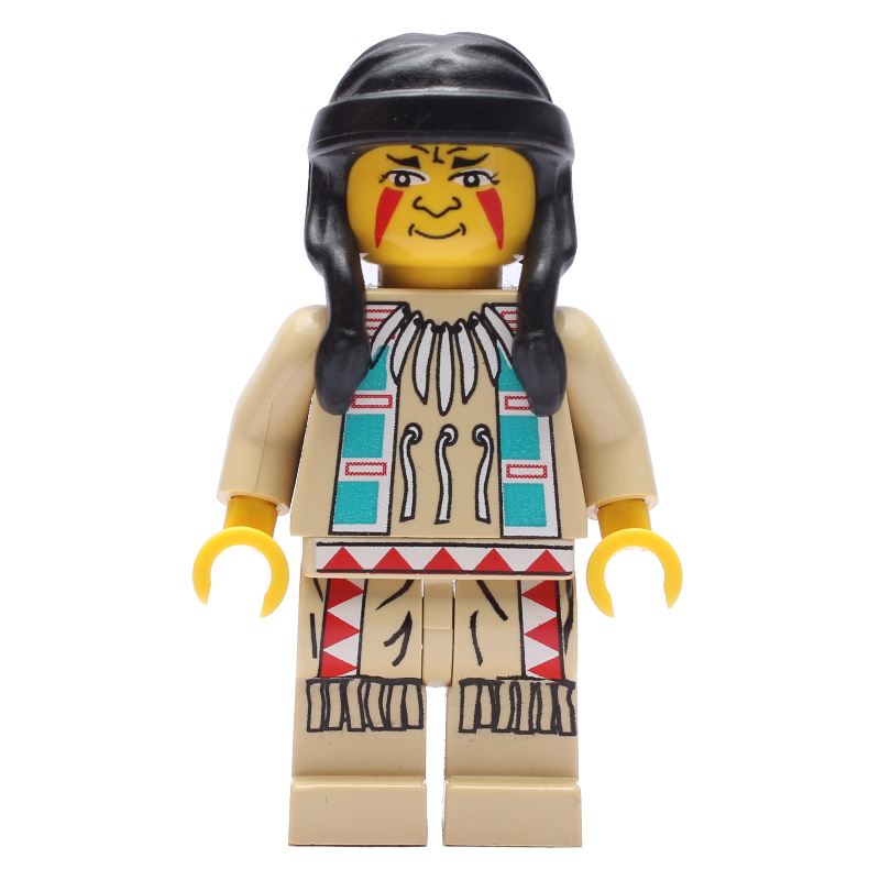LEGO Indian, Black Hair (fig-008461)