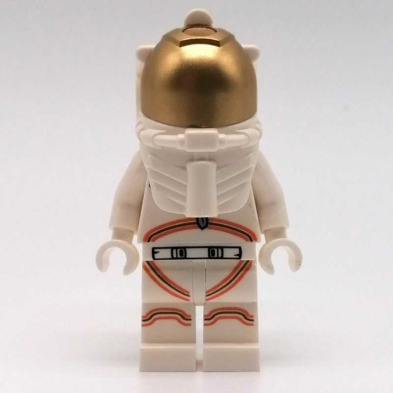 LEGO Astronaut - White Torso and Legs, Orange Trim (fig-008504)