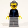 Launch Director - Black Torso, Dark Bluish Grey Legs, Dark Bluish Grey Hair