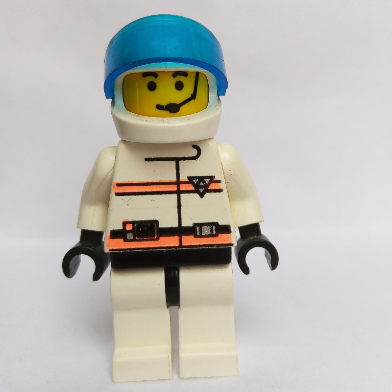 LEGO Res-Q Man, White Helmet with Visor, Headset (fig-008538)