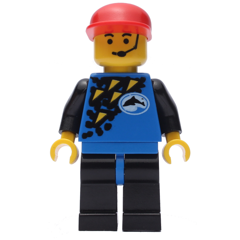 LEGO Marine Explorer, Blue Wetsuit, Red Cap, Headset (fig-008568)