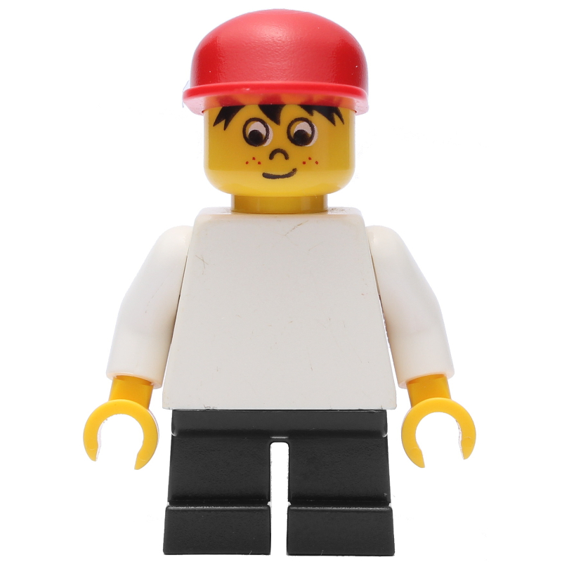 LEGO Timmy, Short Black Legs, Red Cap (fig-008631)