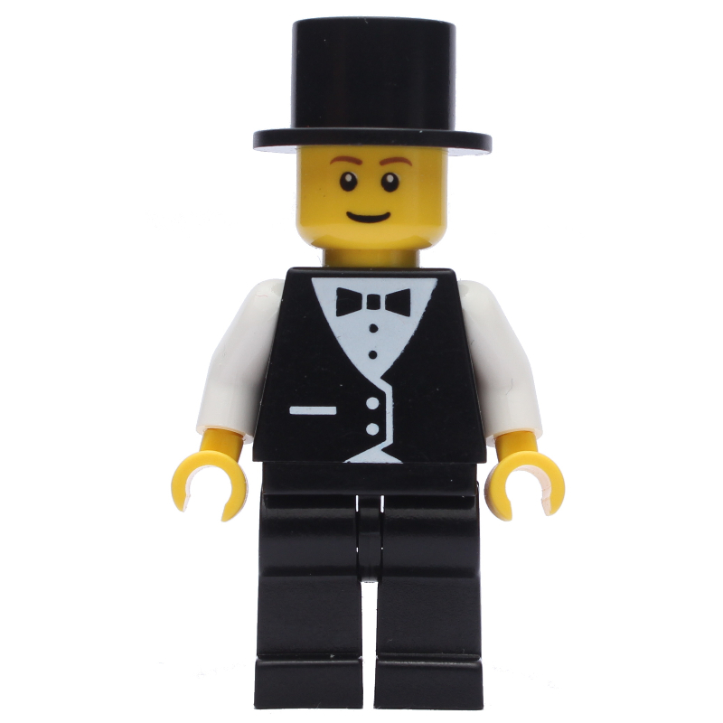 LEGO Groom, Black Suit, Black Top Hat (fig-008639)