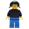 Woman, Plain Black Torso, Blue Legs, Black Hair