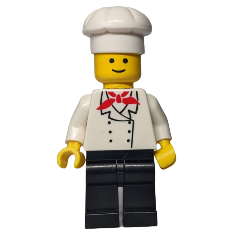 LEGO Chef, Red Neckerchief, Black Legs (3626b Head) (fig-008757)