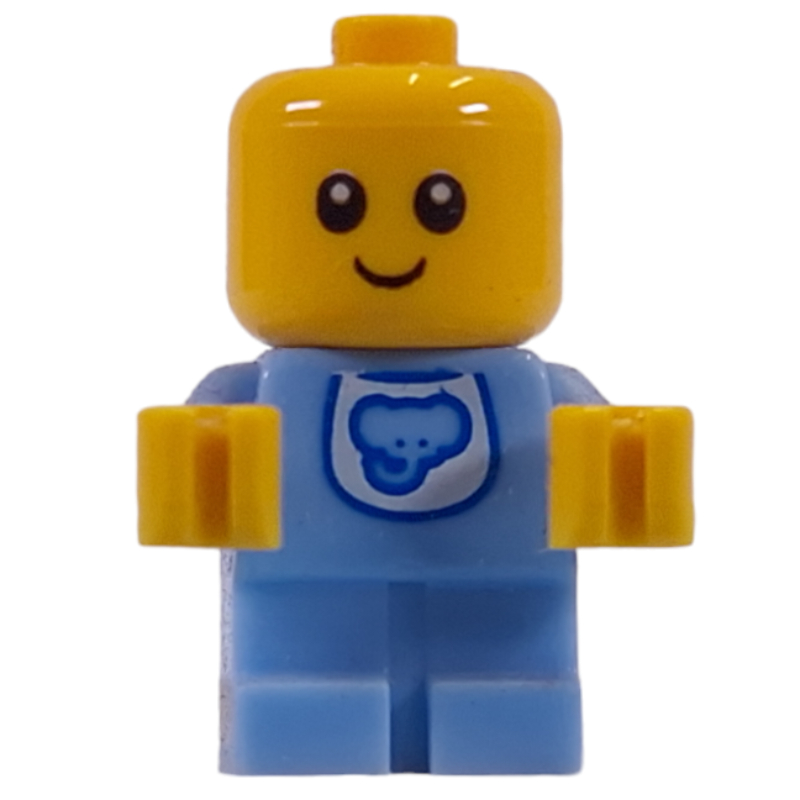 LEGO Baby, Bright Light Blue Body, Bib (fig-008787)