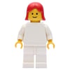 Woman, Plain White, Red Hair