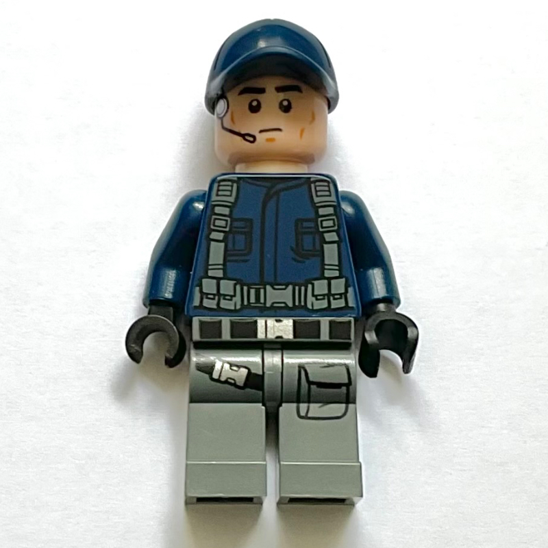 LEGO ACU Trooper, Dark Blue Shirt with Straps, Dark Blue Cap (fig-008914)
