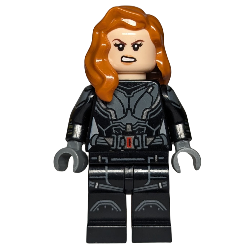 LEGO Black Widow, Black Jumpsuit, Silver Highlights (fig-008920)