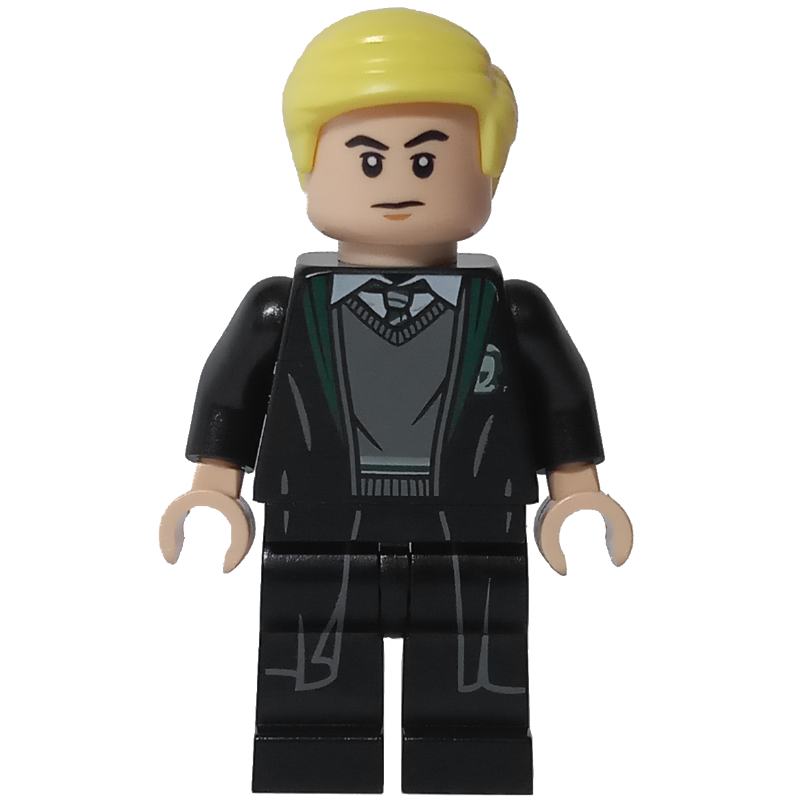 LEGO Draco Malfoy, Open Long Robes over Slytherin Sweater (fig-008953)