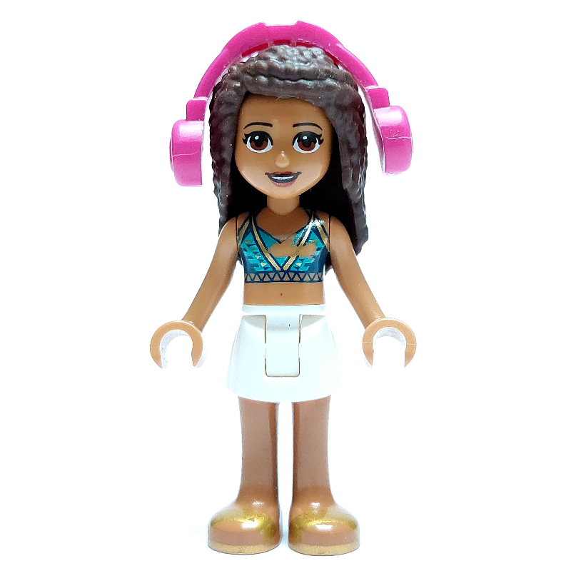 LEGO Andrea - Dark Purple/Azure Top, White Skirt (fig-008973)