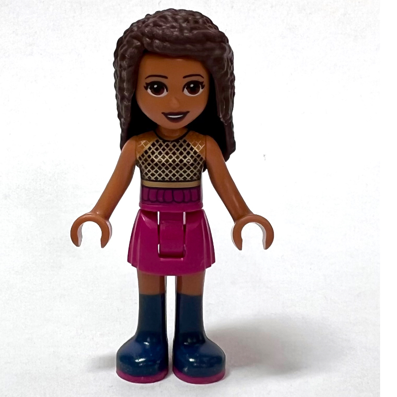LEGO Andrea - Black/Gold Top, Magenta Skirt (fig-008975)
